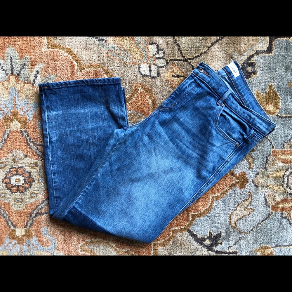 Ann Taylor LOFT Straight Crop Denim